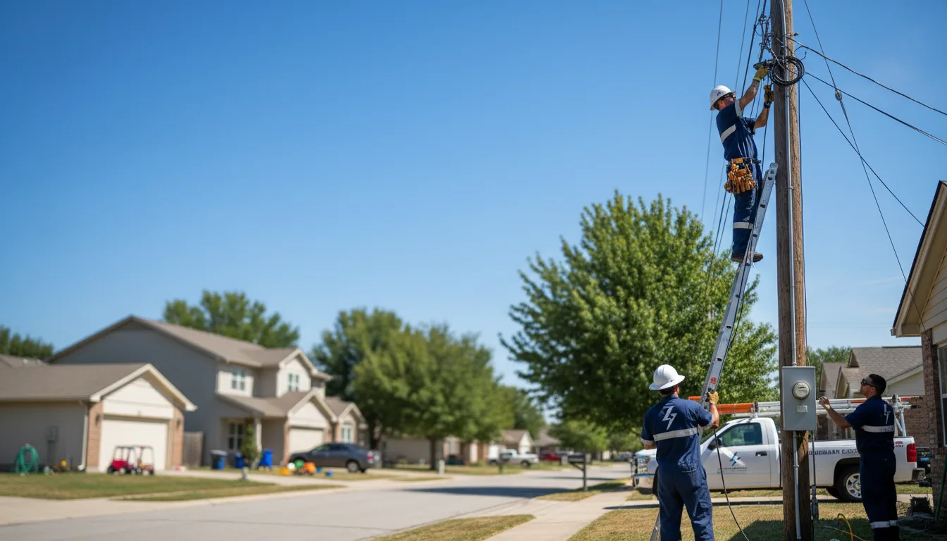 Residential electrician providing installation services in Wellsville, UT